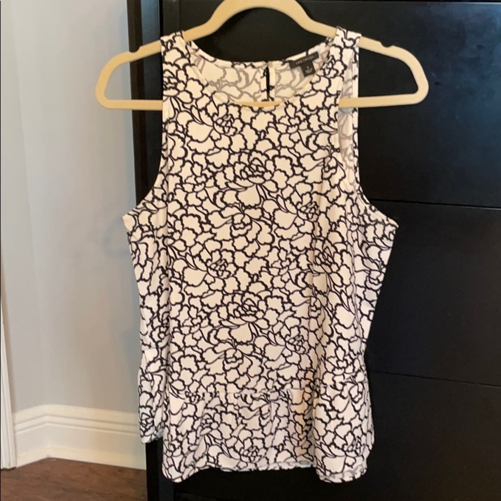 Ann Taylor sleeveless peplum top size M